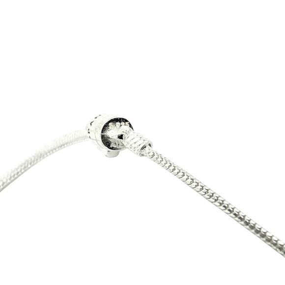 PANDORA Moments Snake Chain Slider Bracelet in Silver - Picture 10 of 10